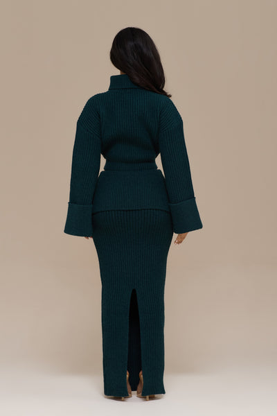 MABEL MAXI SKIRT | EMERALD