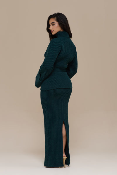 MABEL MAXI SKIRT | EMERALD