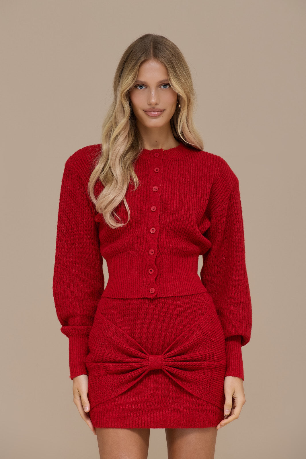 BEAU CARDIGAN | RED