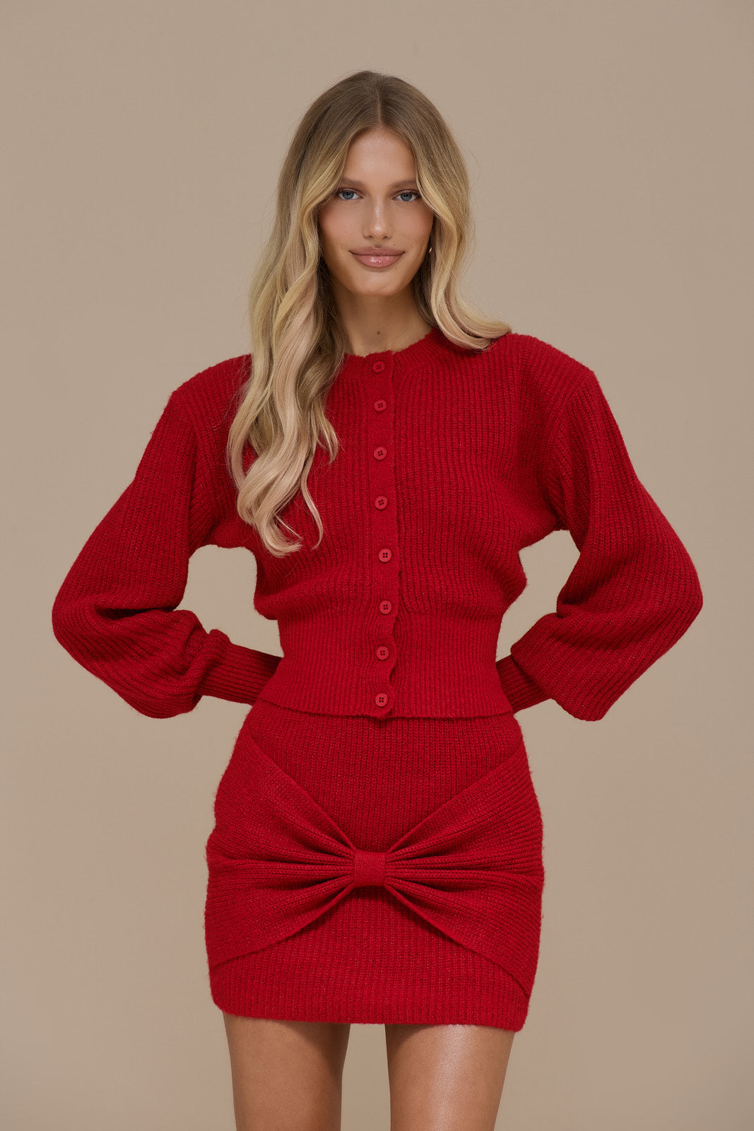 BEAU CARDIGAN | RED