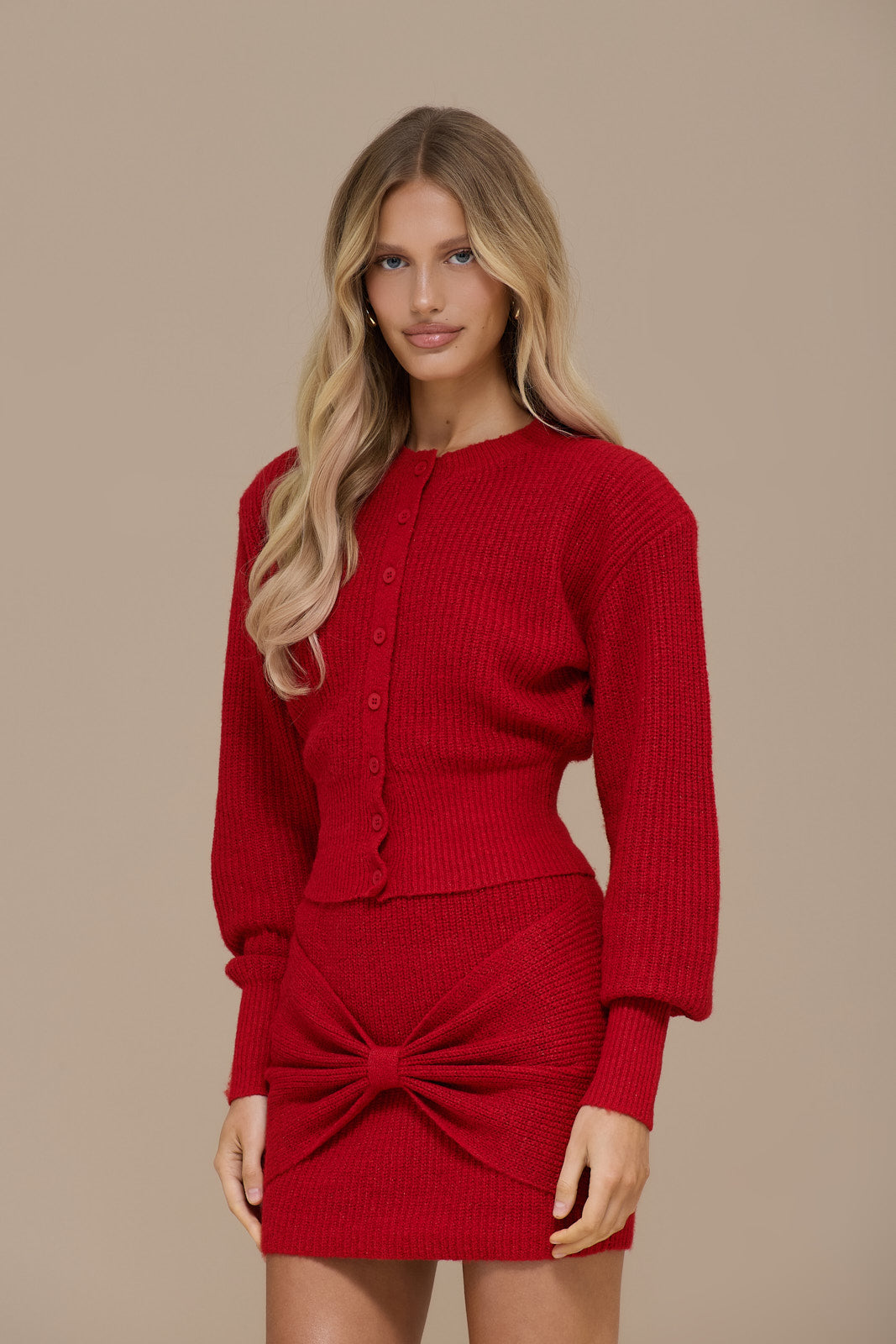 BEAU CARDIGAN | RED