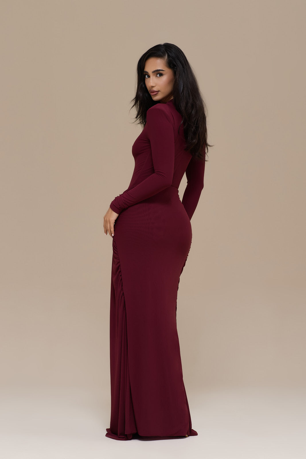 GIA MAXI SKIRT | WINE