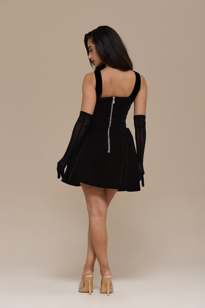 LUCKY MINI DRESS | BLACK