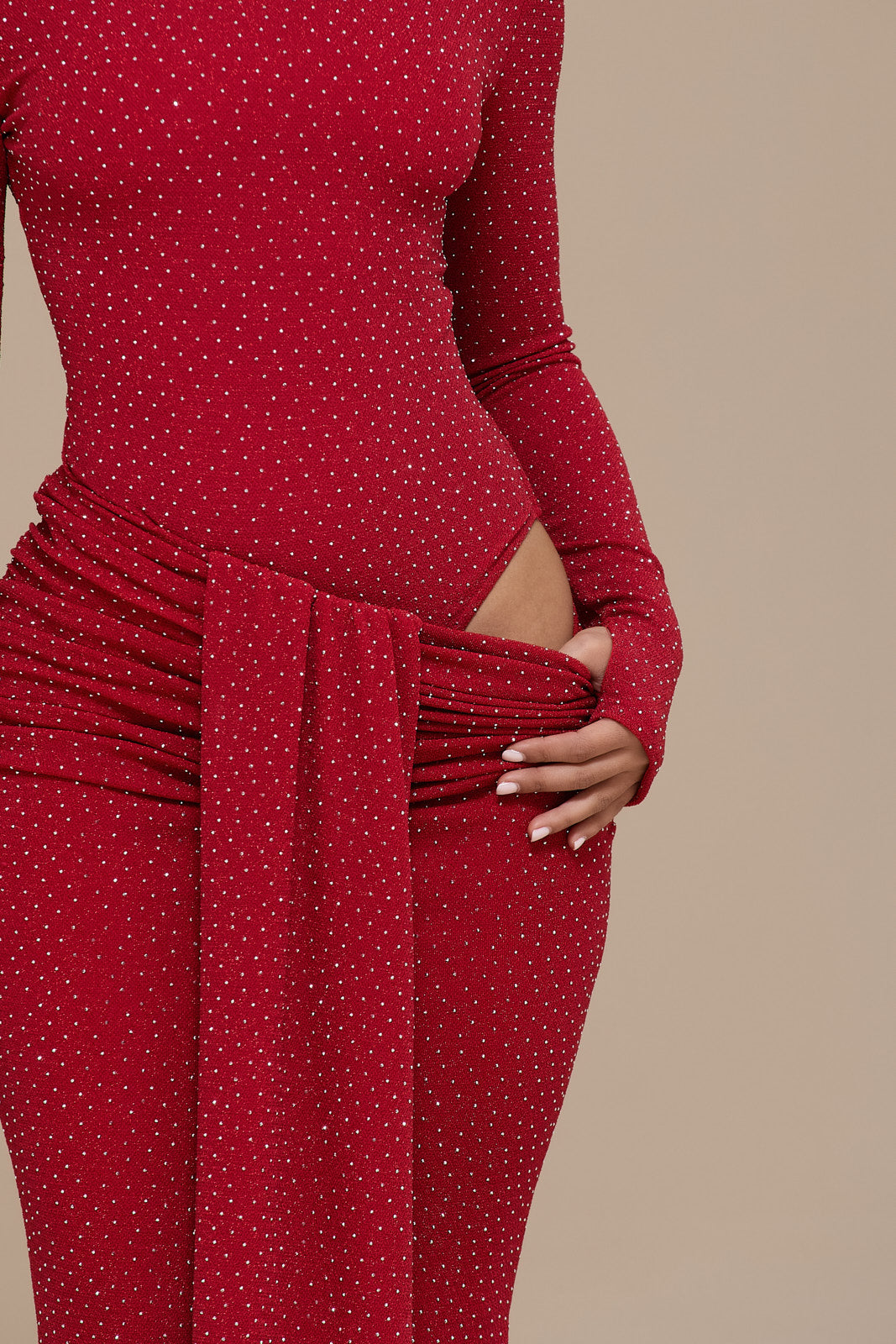 NARA LONG SLEEVE BODYSUIT | RED HOTFIX