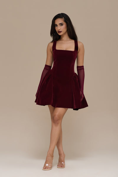 LUCKY MINI DRESS | WINE