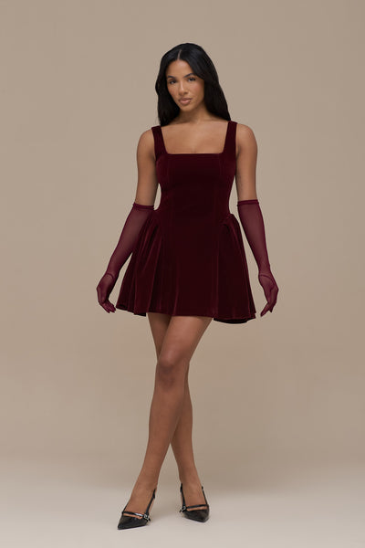 LUCKY MINI DRESS | WINE