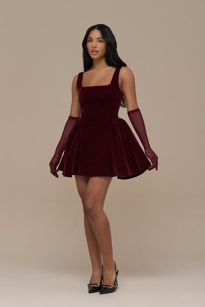 LUCKY MINI DRESS | WINE