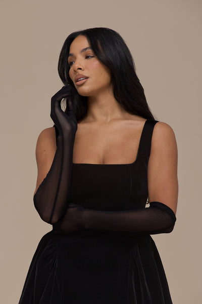 LUCKY MINI DRESS | BLACK