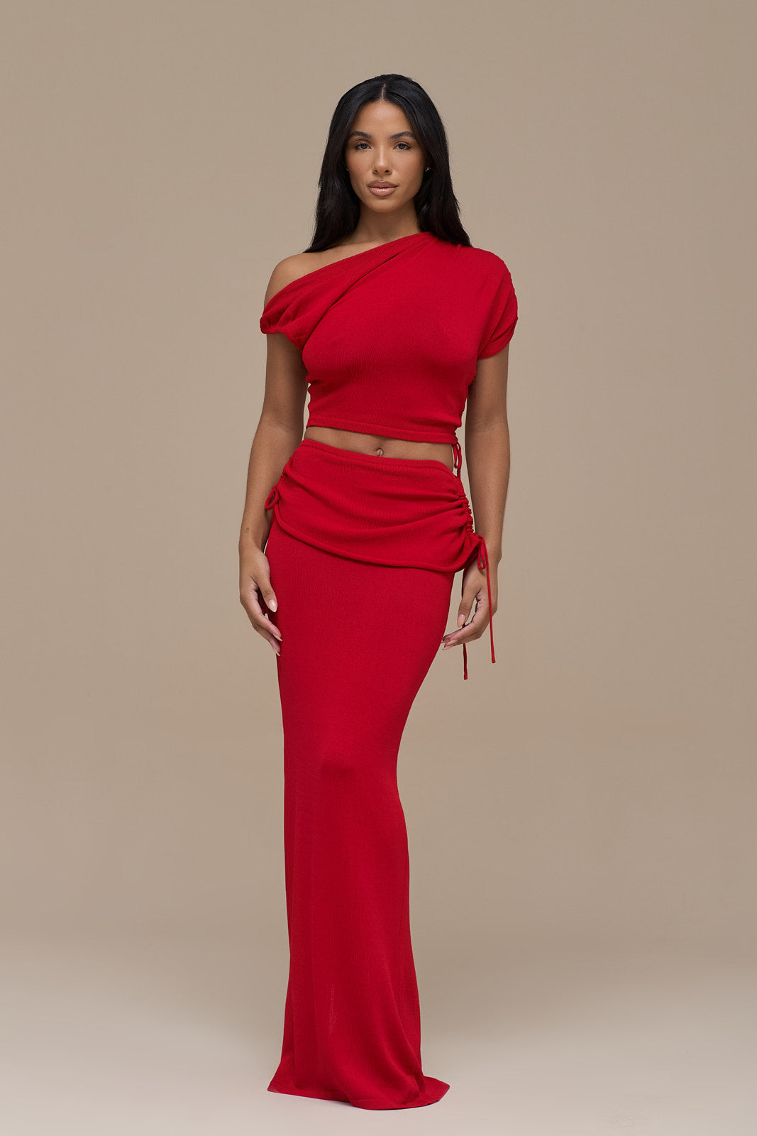 YRIS KNIT CO-ORD | RED