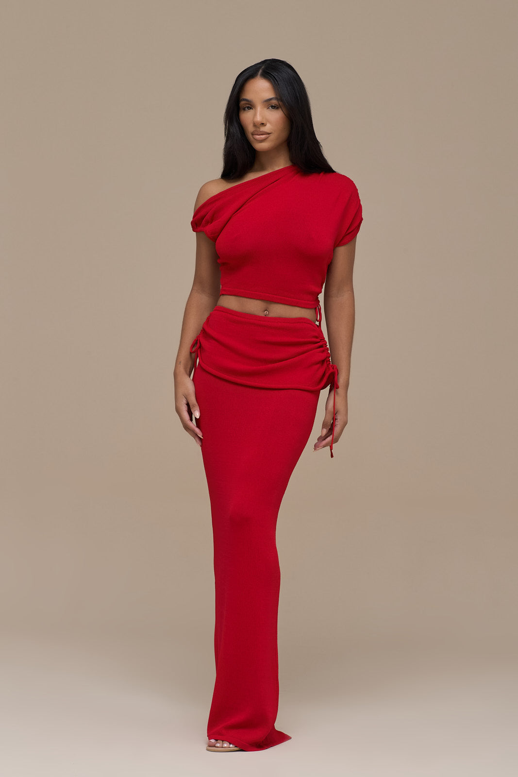 YRIS KNIT CO-ORD | RED