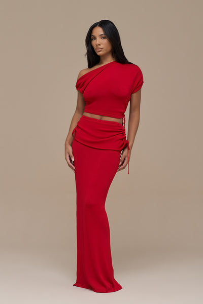 YRIS KNIT CO-ORD | RED