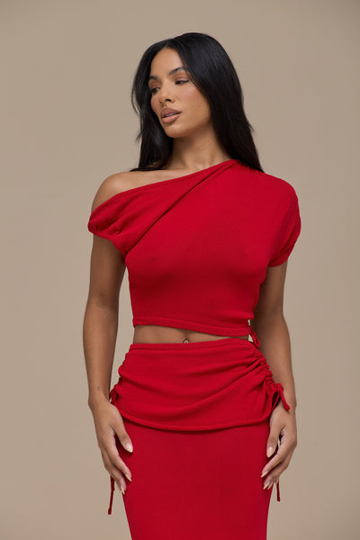 YRIS KNIT CO-ORD | RED