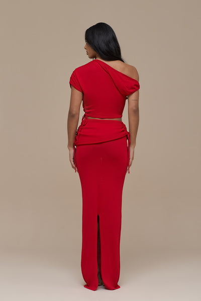 YRIS KNIT CO-ORD | RED