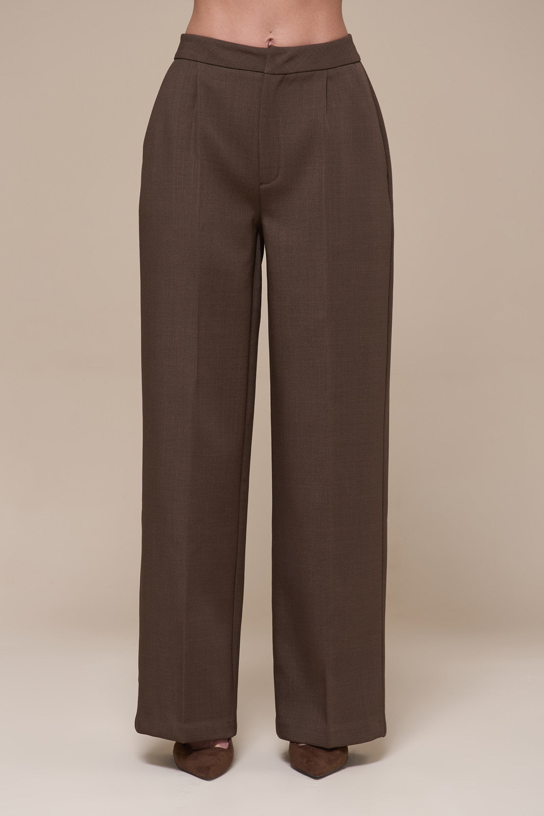 MAEVE TAILORED TROUSERS | BROWN