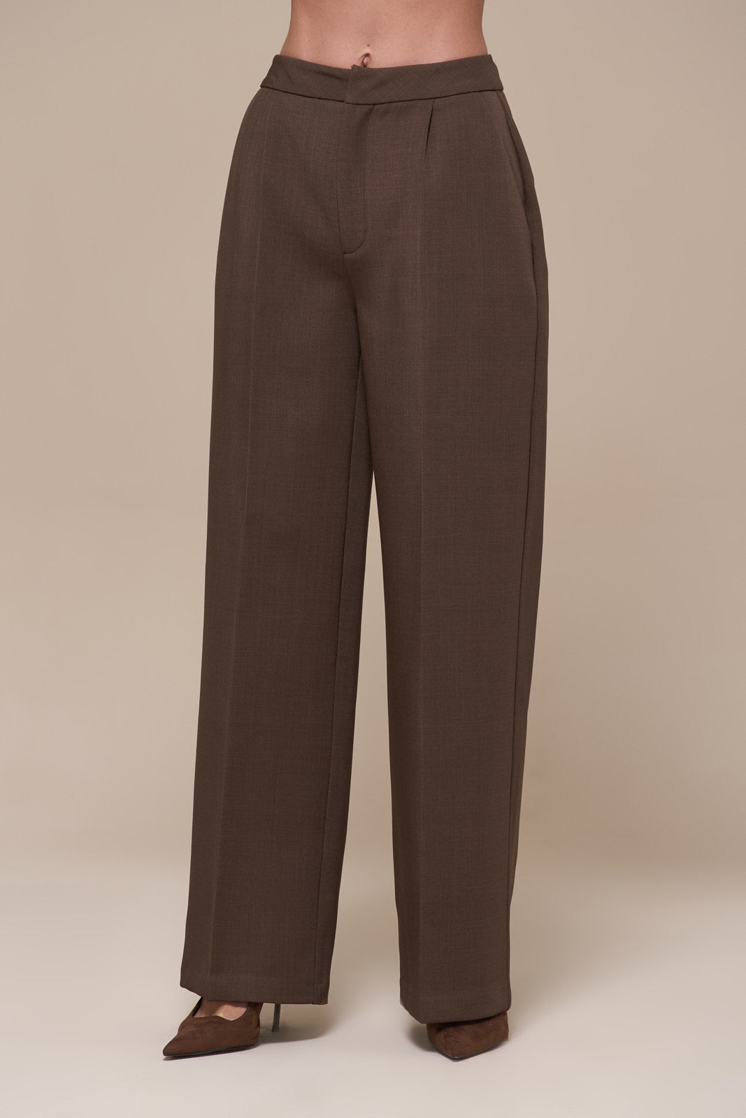MAEVE TAILORED TROUSERS | BROWN
