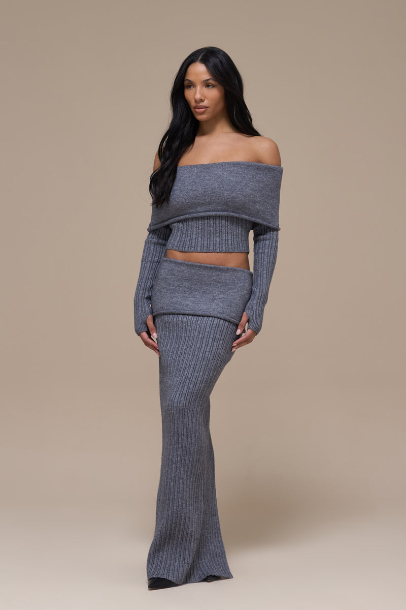 MOLLIE KNIT CO-ORD | GREY