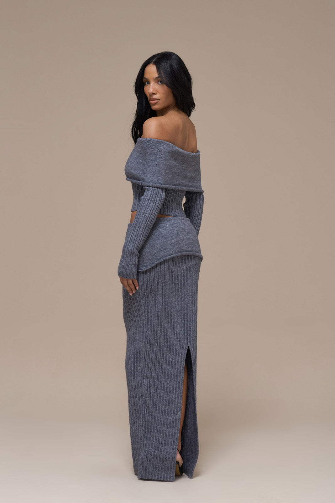 MOLLIE KNIT CO-ORD | GREY
