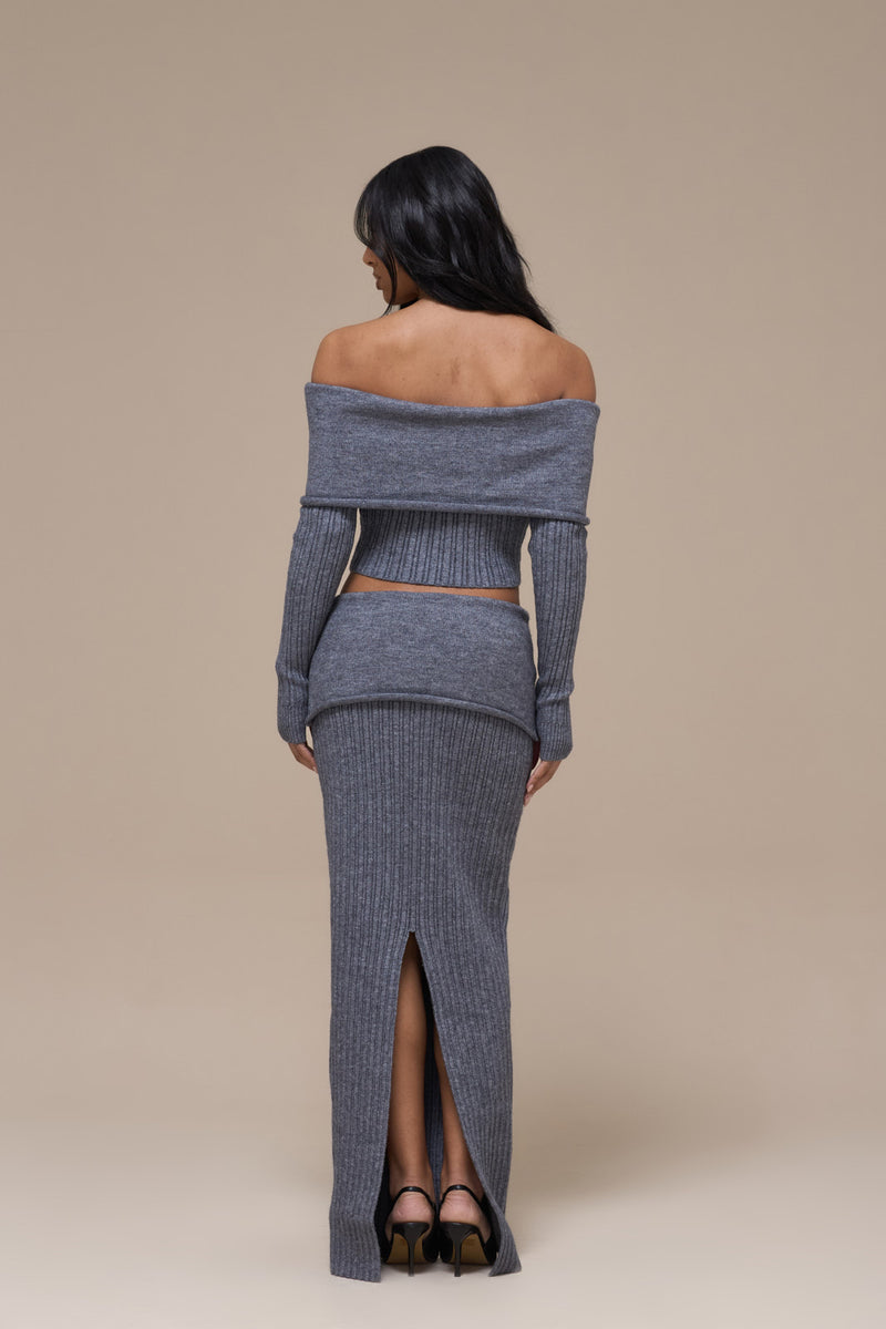 MOLLIE KNIT CO-ORD | GREY