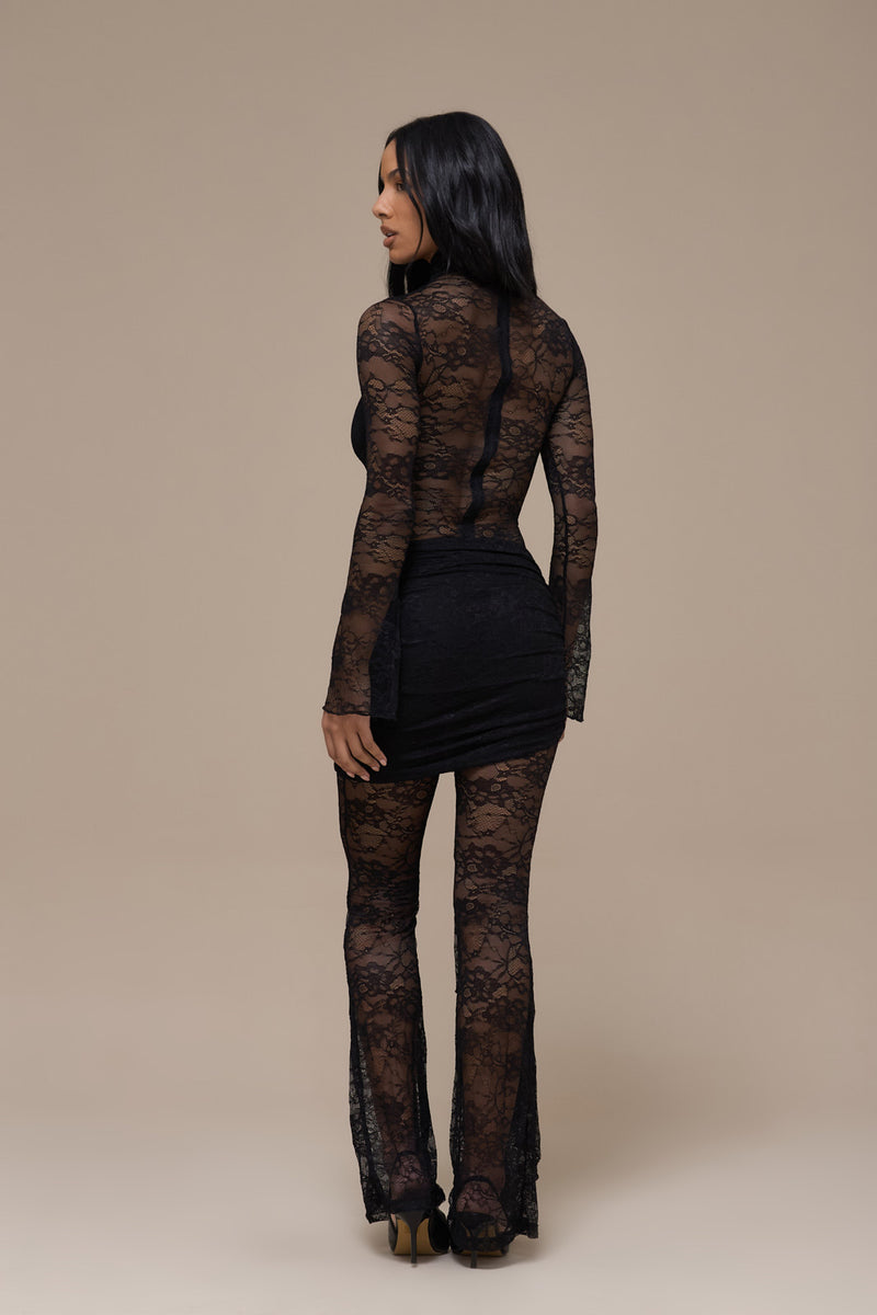ROXY JUMPSUIT | BLACK LACE