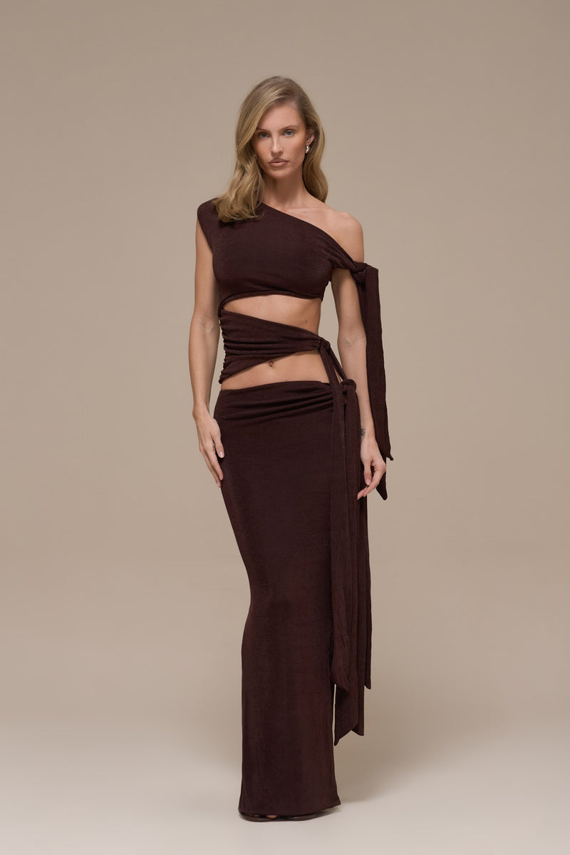 NOA CUT OUT TOP | ESPRESSO
