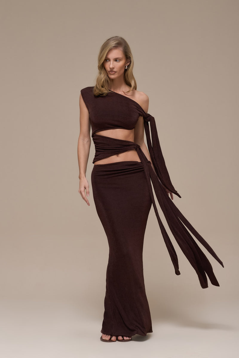 NOA CUT OUT TOP | ESPRESSO