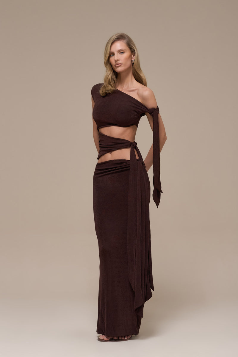 NOA CUT OUT TOP | ESPRESSO