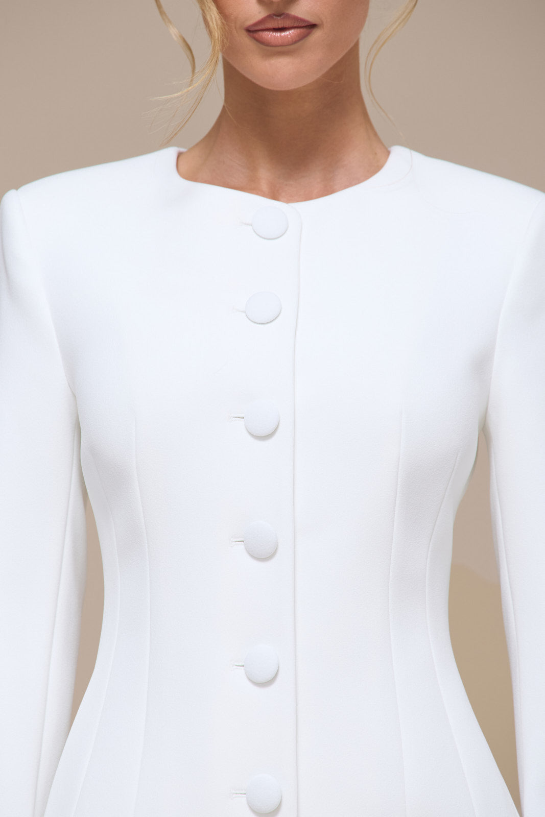 PIPPA BLAZER DRESS | WHITE