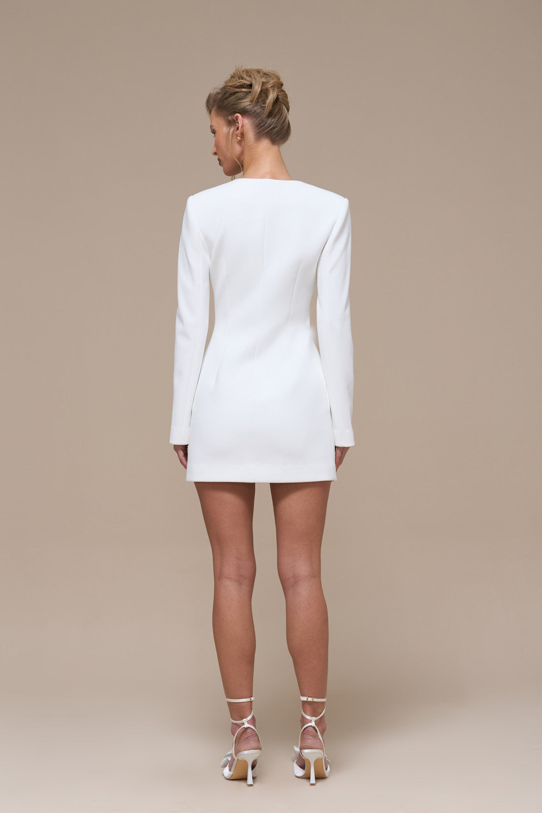 PIPPA BLAZER DRESS | WHITE