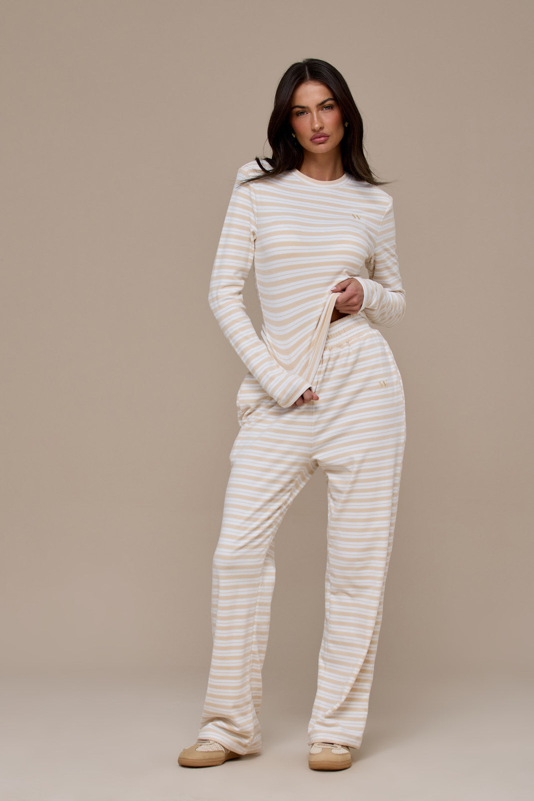 FRANKIE LONG SLEEVE ROUND NECK TOP | MILK & HONEY
