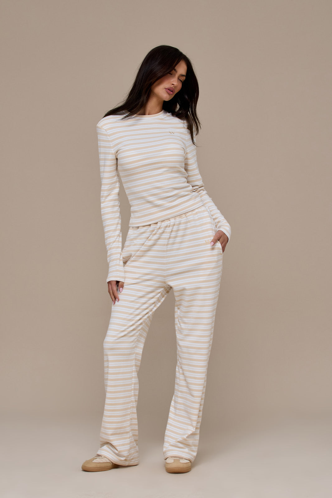 FRANKIE LONG SLEEVE ROUND NECK TOP | MILK & HONEY