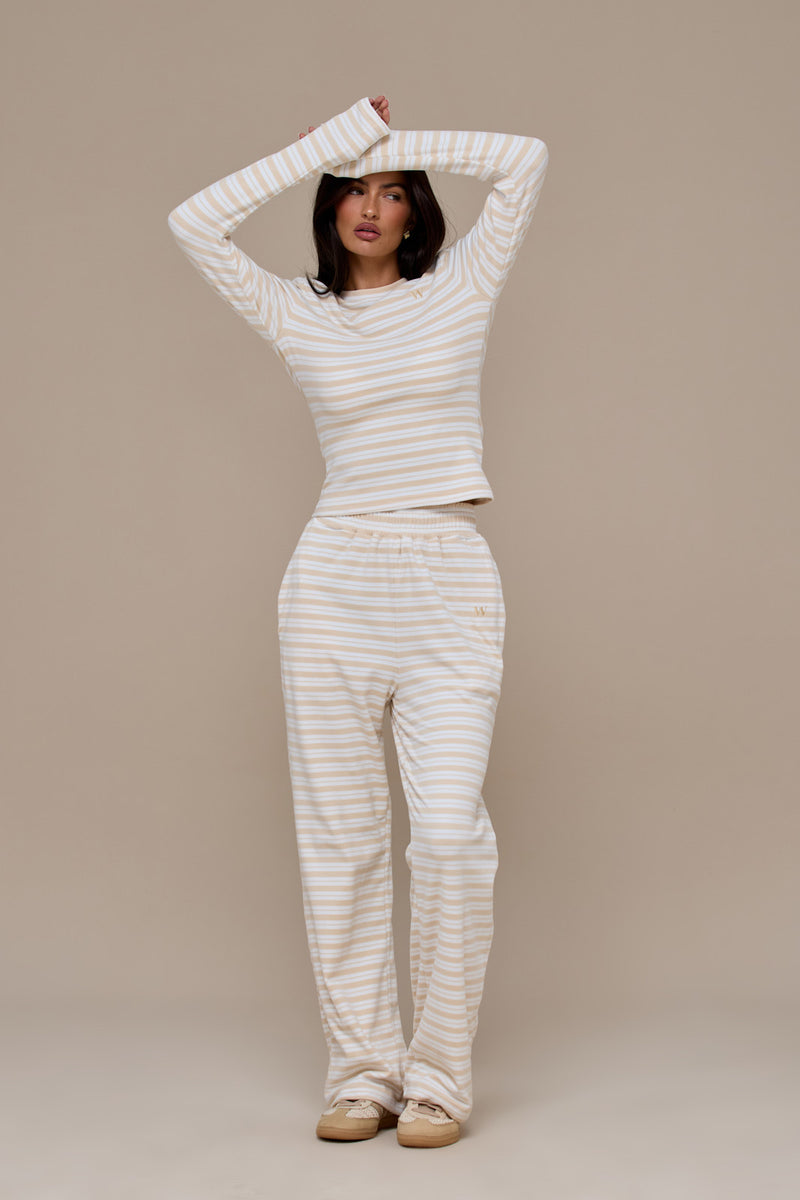 FRANKIE LONG SLEEVE ROUND NECK TOP | MILK & HONEY