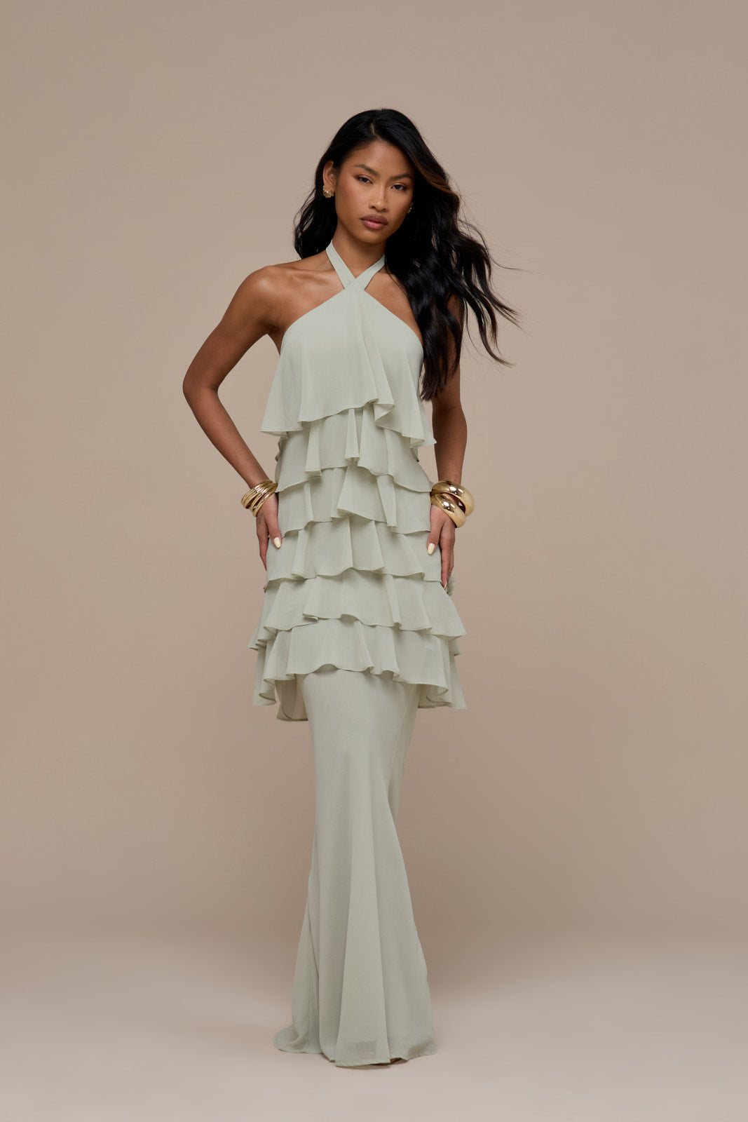 PRIMROSE MAXI SKIRT | SAGE