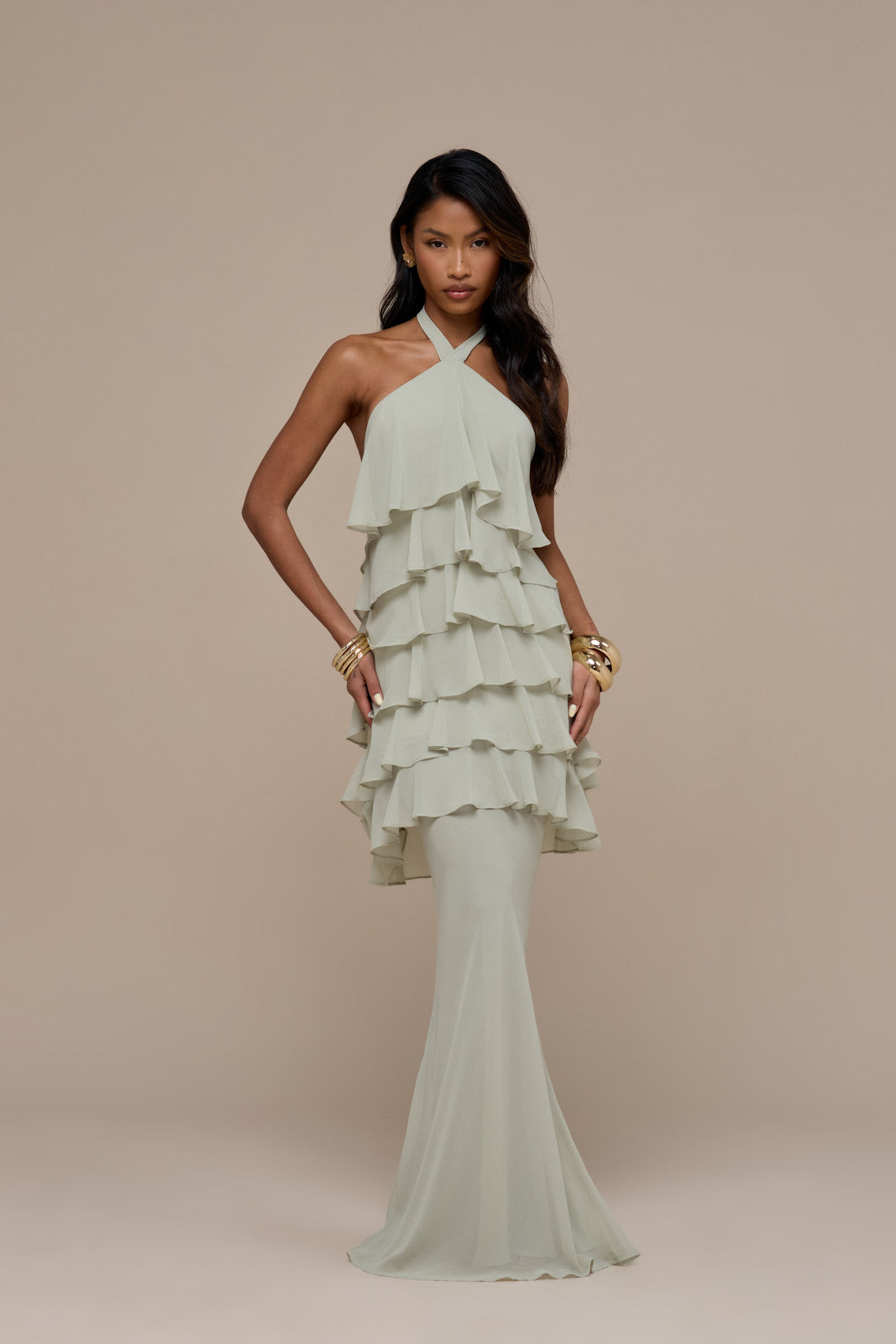 PRIMROSE MAXI SKIRT | SAGE