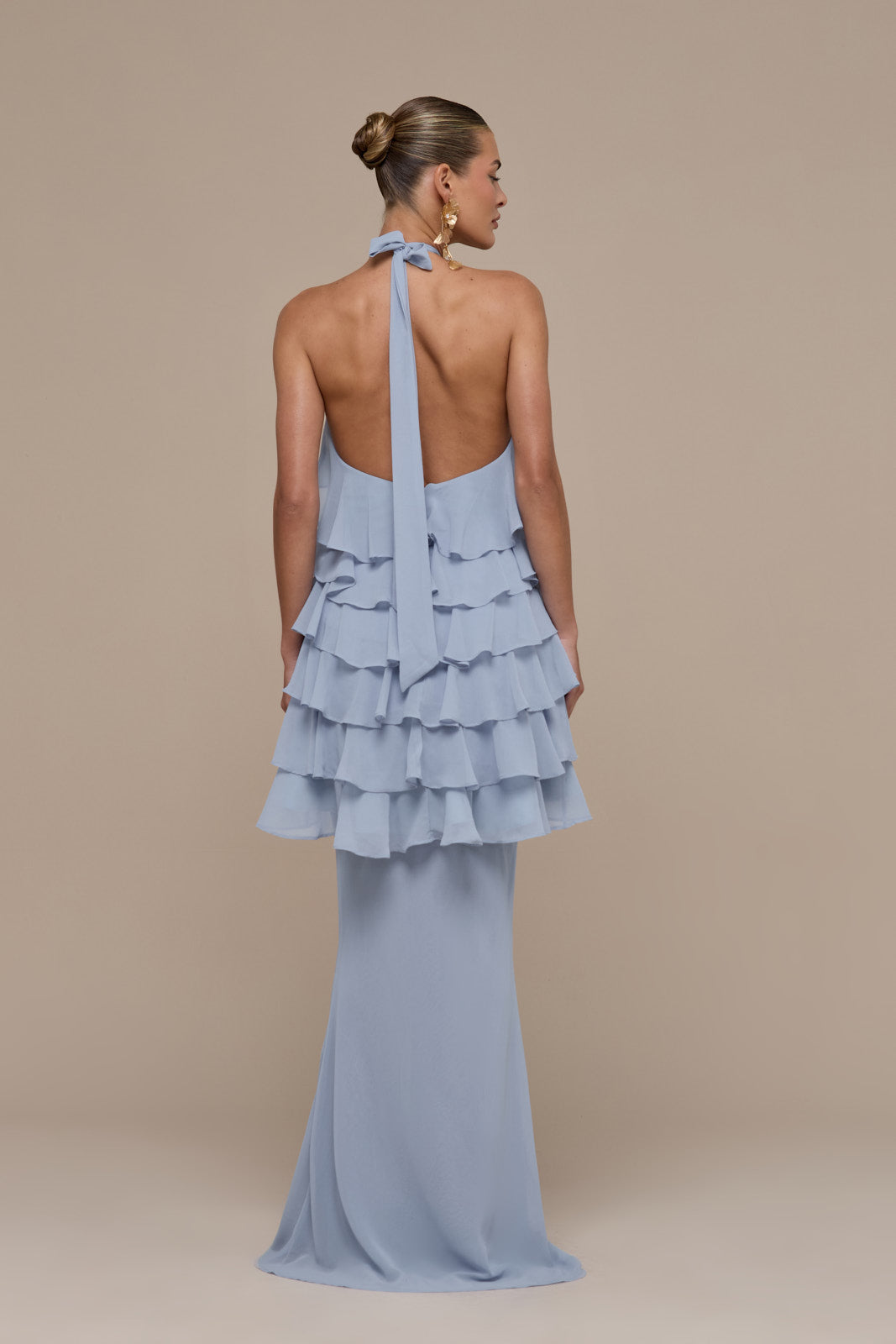 PRIMROSE MAXI SKIRT | POWDER BLUE