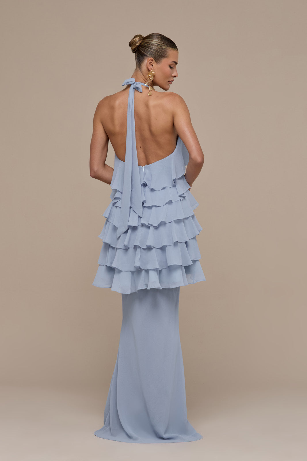 PRIMROSE MAXI SKIRT | POWDER BLUE