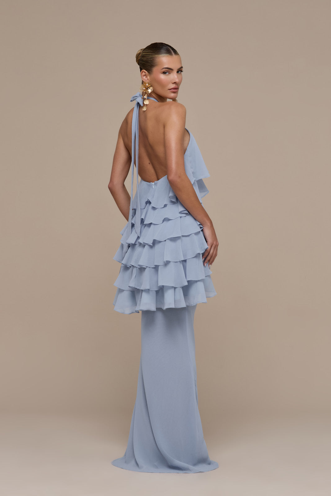 PRIMROSE MAXI SKIRT | POWDER BLUE