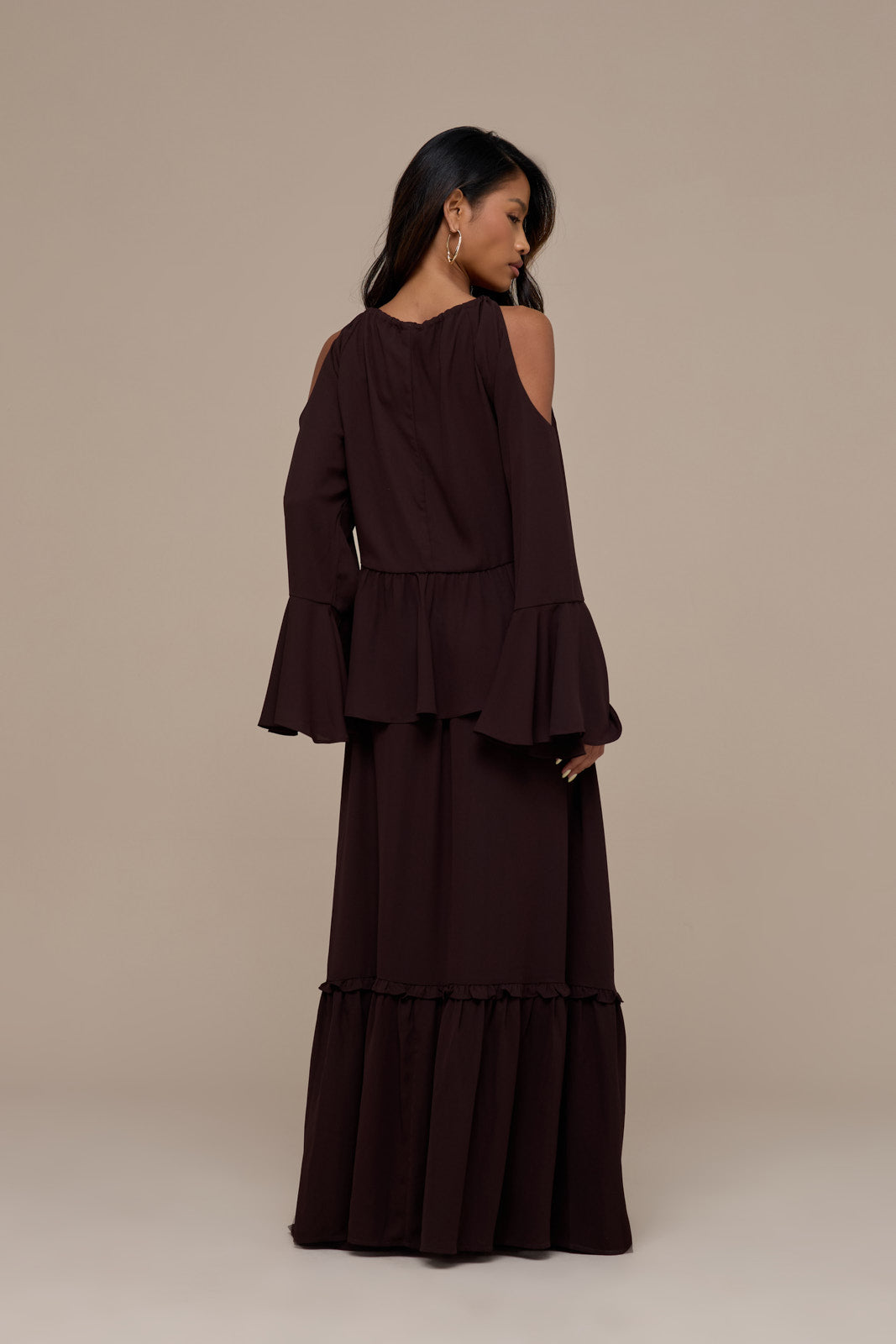 MEADOW MAXI SKIRT | CHOCOLATE BROWN