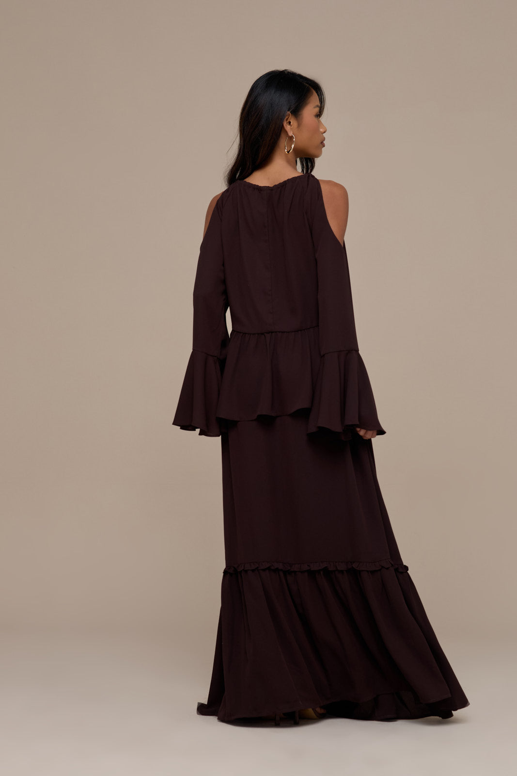 MEADOW MAXI SKIRT | CHOCOLATE BROWN