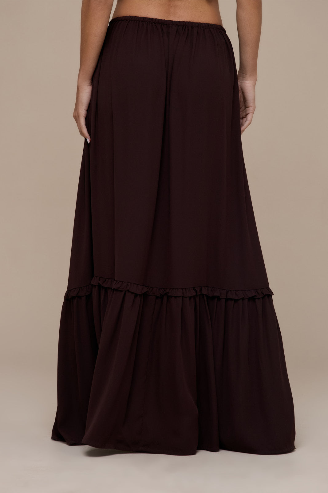 MEADOW MAXI SKIRT | CHOCOLATE BROWN