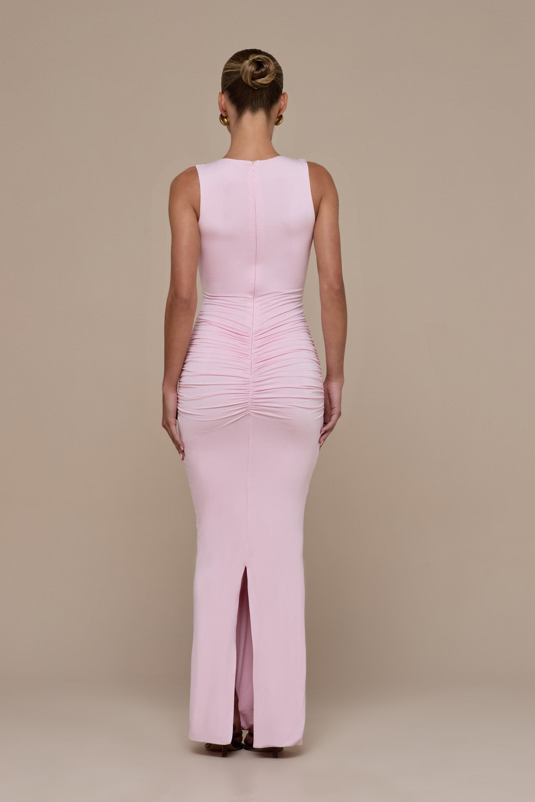 TATE SLEEVELESS MAXI DRESS | BABY PINK