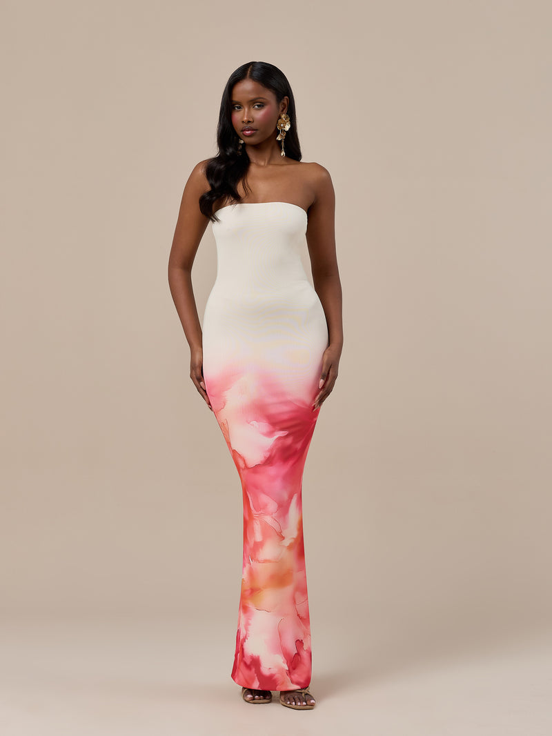 BONITA BANDEAU DRESS | BLOOM PRINT