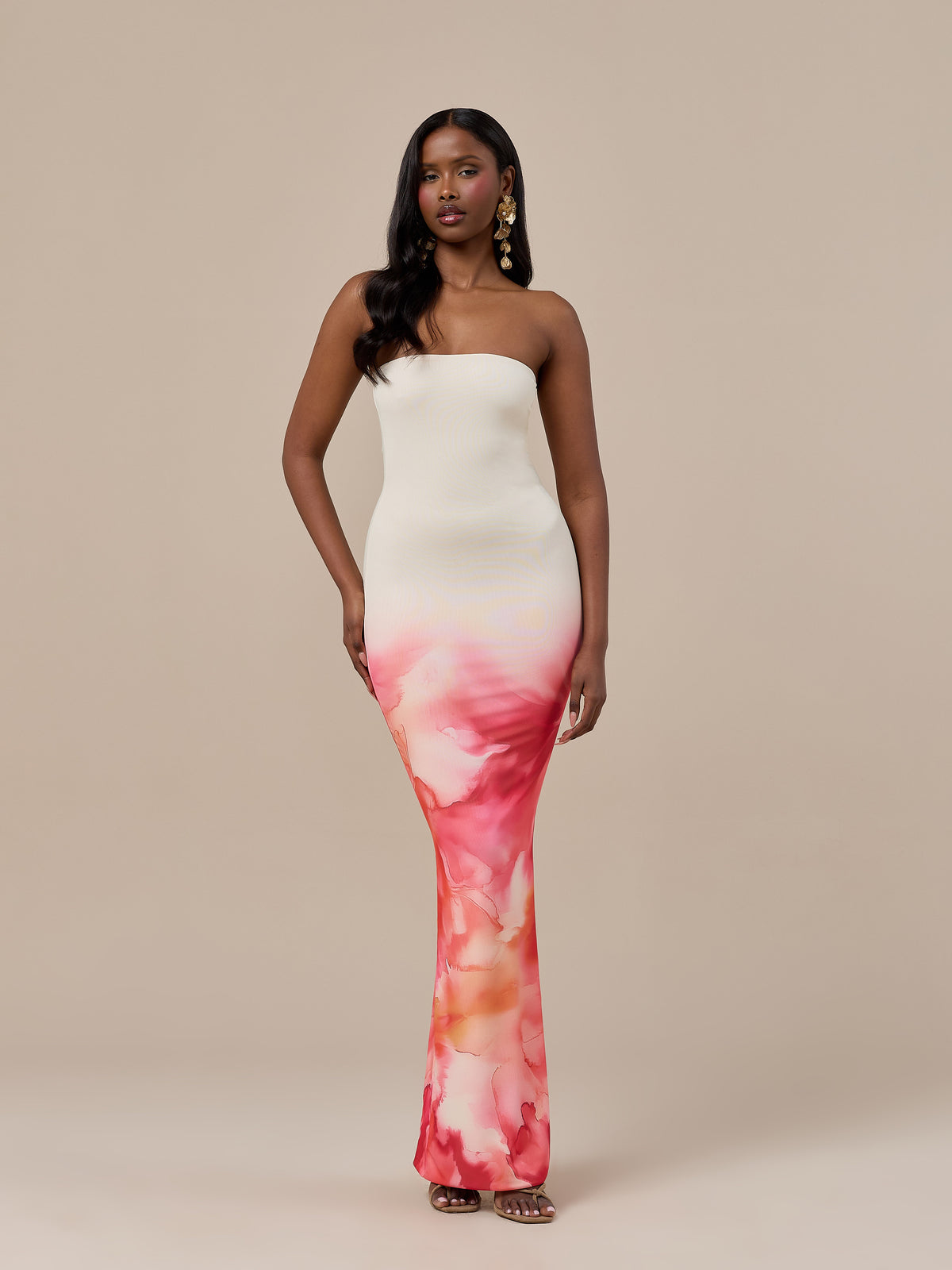 BONITA BANDEAU DRESS | BLOOM PRINT