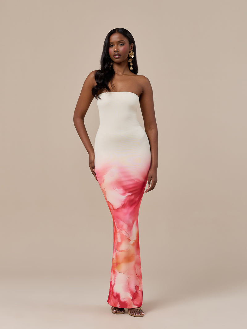 BONITA BANDEAU DRESS | BLOOM PRINT