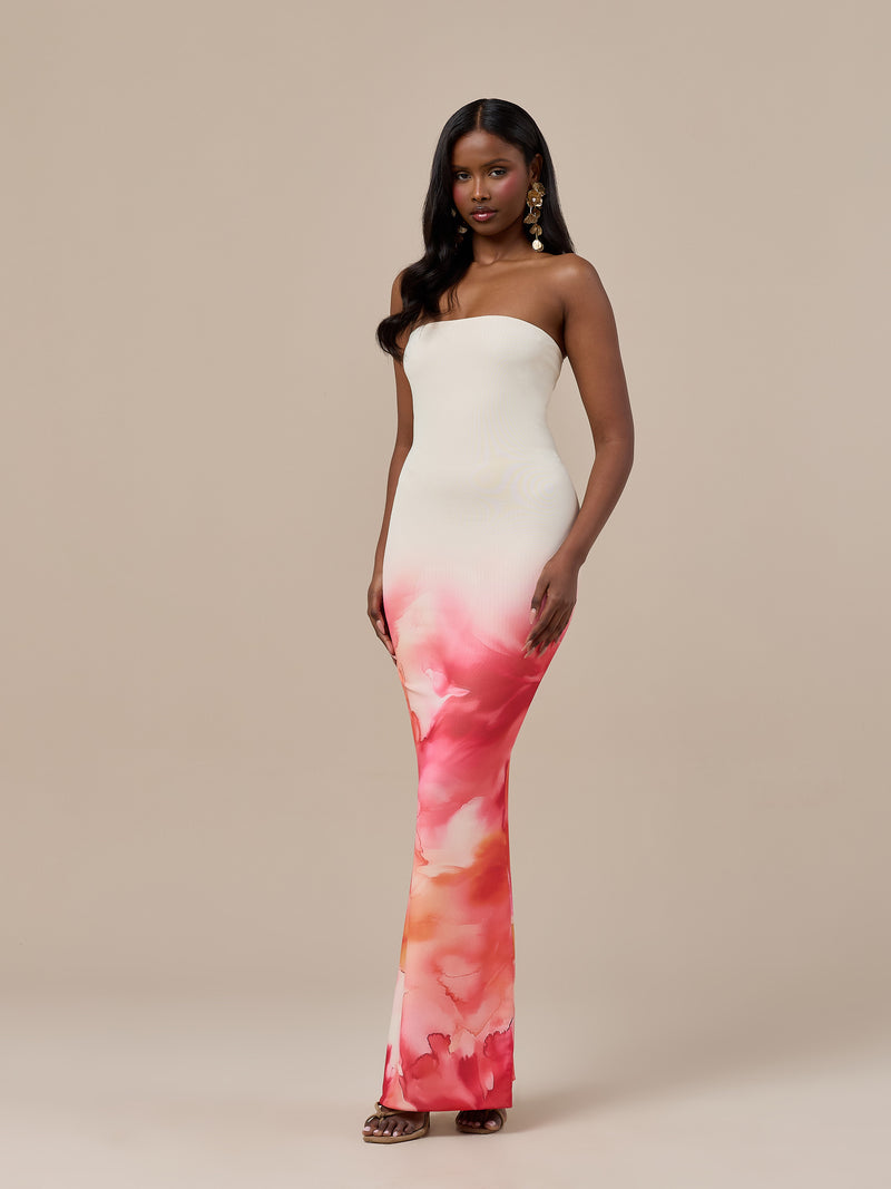 BONITA BANDEAU DRESS | BLOOM PRINT