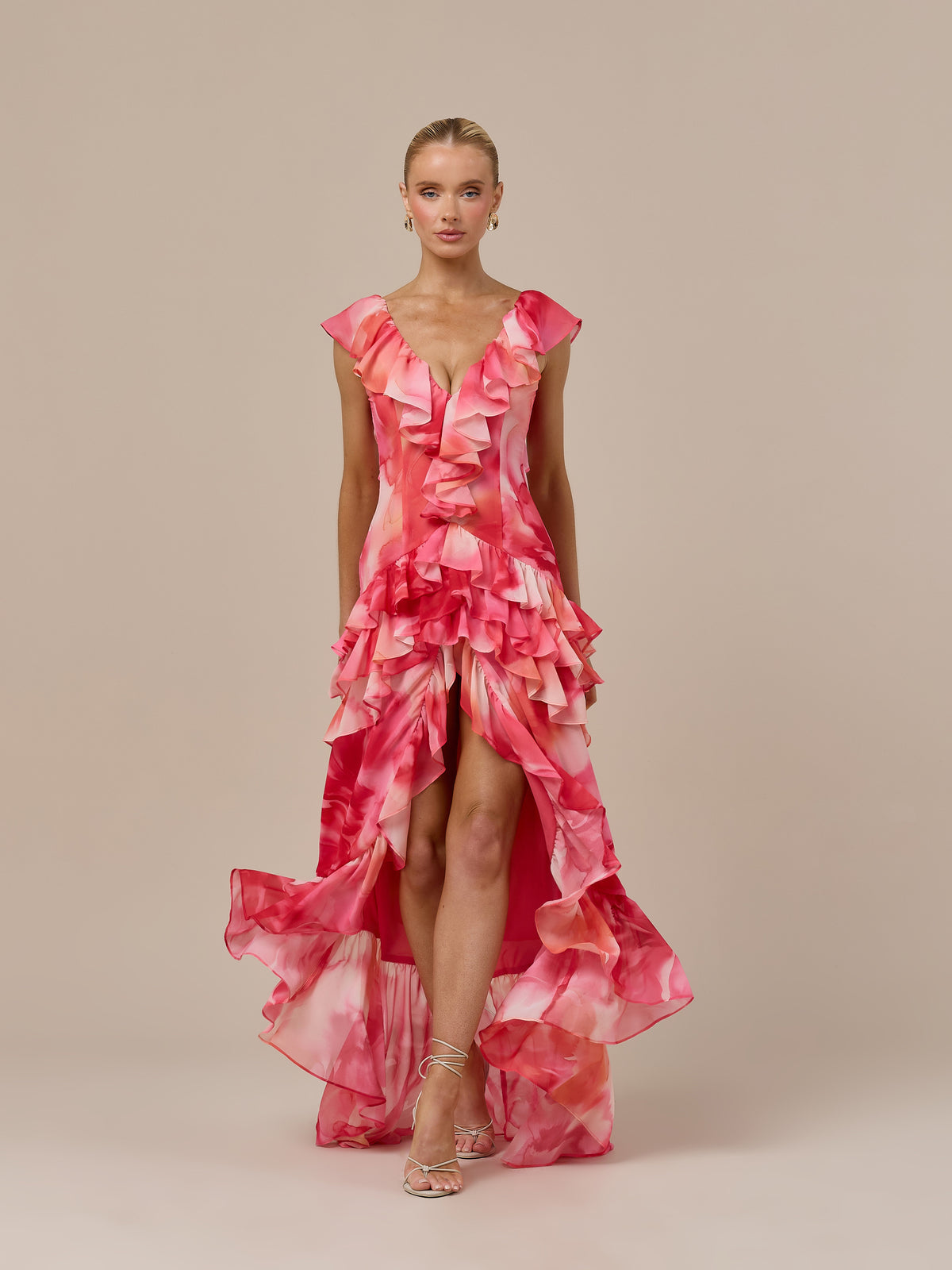 CARA RUFFLE MAXI DRESS | BLOOM PRINT