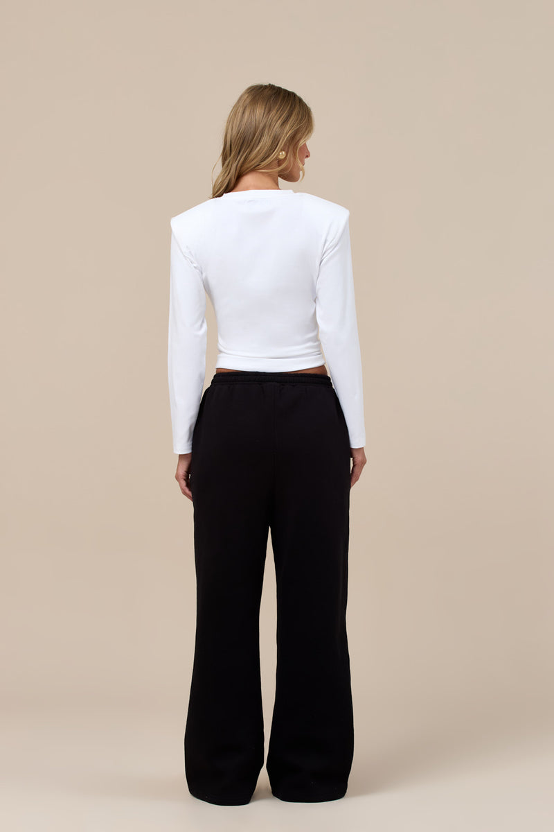 KNOT SO BASIC LONG SLEEVE T-SHIRT | WHITE