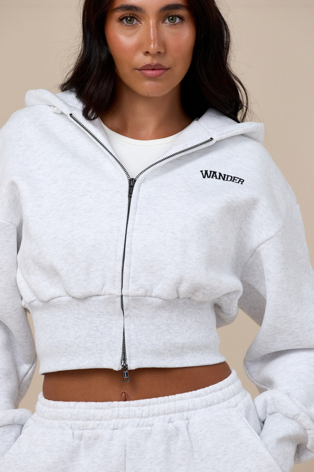 SLOANE OVERSIZED ZIP HOODIE | GREY