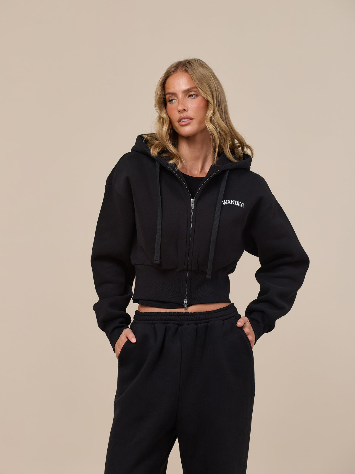 Wander Vs SLOANE OVERSIZED ZIP HOODIE | BLACK – Wander Doll
