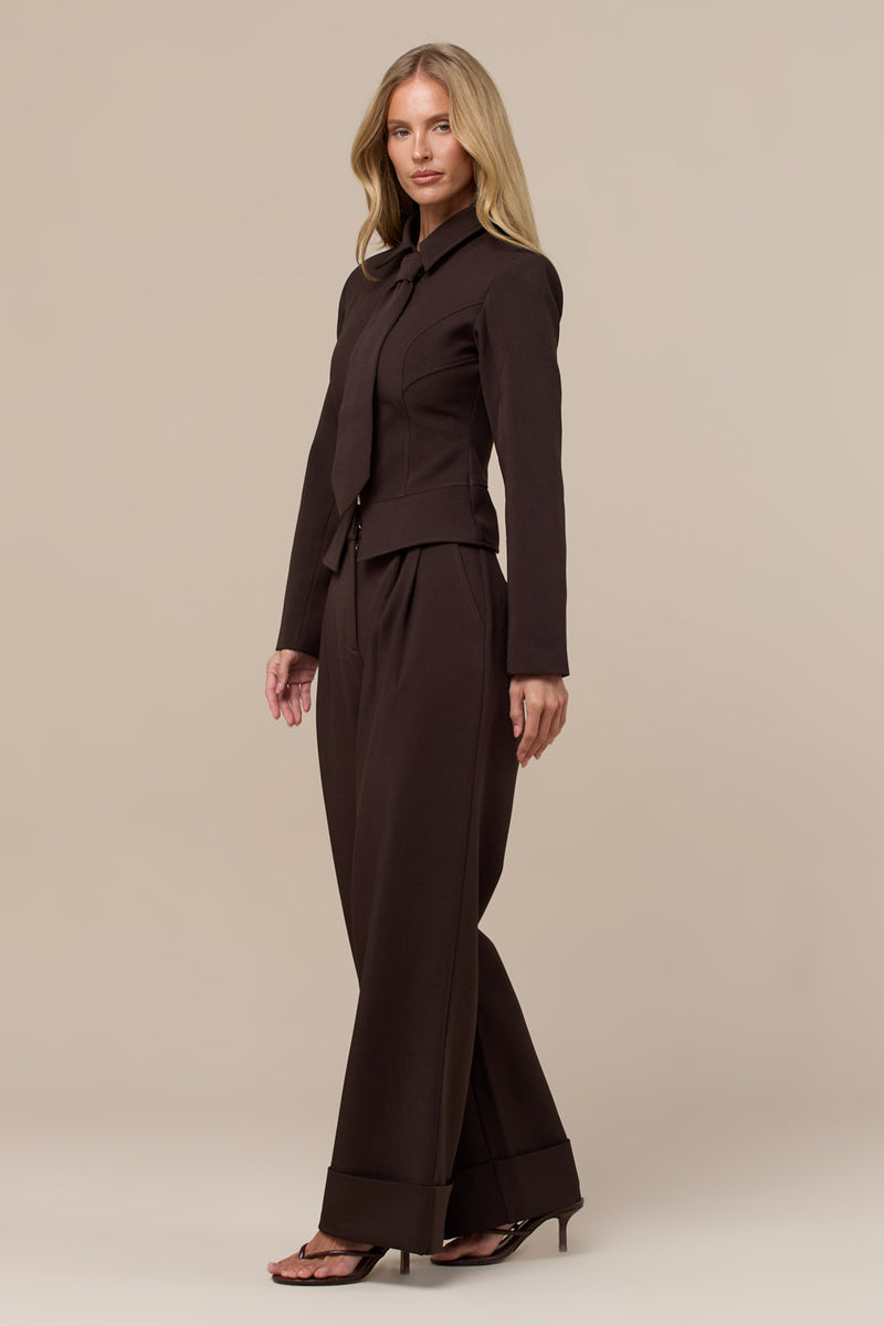 GABRIELLA TROUSERS | CHOCOLATE