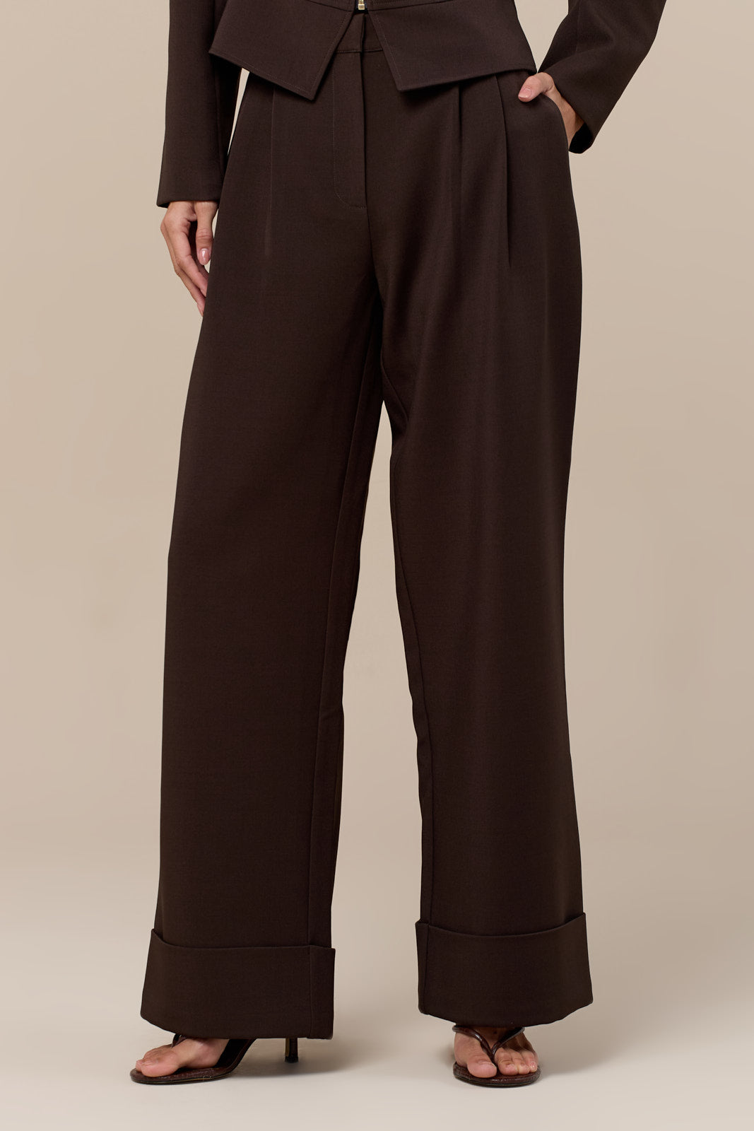 GABRIELLA TROUSERS | CHOCOLATE